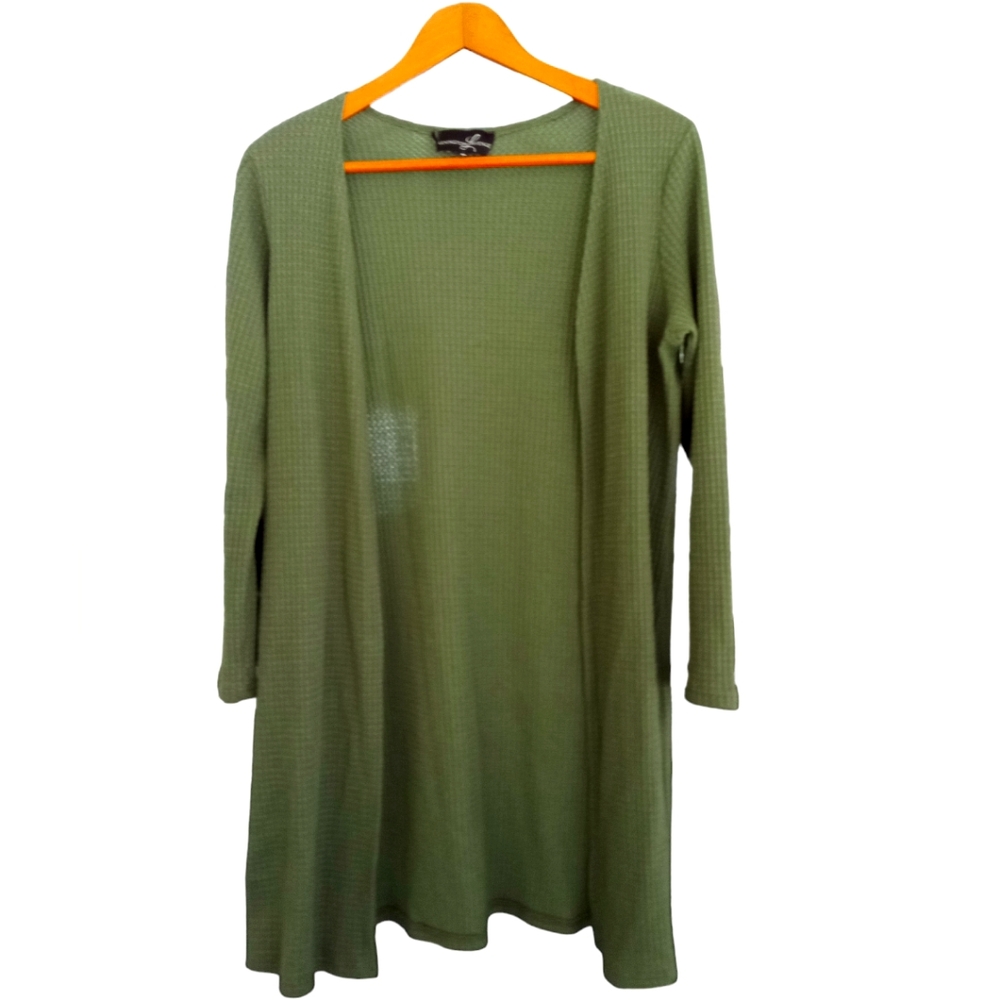 Lexington Ave knee length open sweater